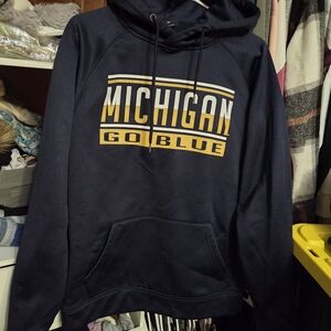 Navy Blue Michigan Hoodie